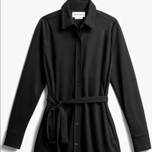 Ministry of Supply Apollo Shirt Dress Size XL Black